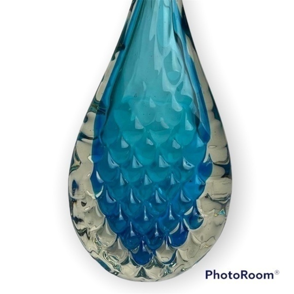 VINTAGE Raindrop Art Glass 12"x 6" - Picture 2 of 11